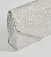 Glitzy Chic Glitter Envelope Clutch