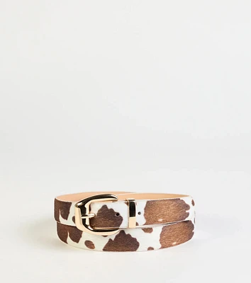 Wild Pastures Cow Print Belt