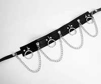 She's Got Edge Faux Leather Chain Belt