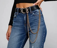 Snake Charmer Buckle Chain Belt