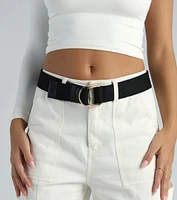 Trendy Style Staple Canvas Woven Belt