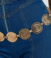 Bohemian Flair Medallion Chain Belt