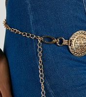 Bohemian Flair Medallion Chain Belt