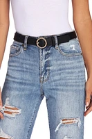 O Ring Buckle Skinny Belts