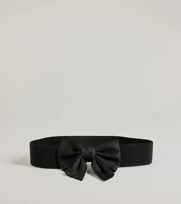 Elegant Impression Bow Stretch Belt