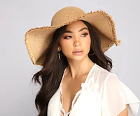 Summer Glow Floppy Straw Hat