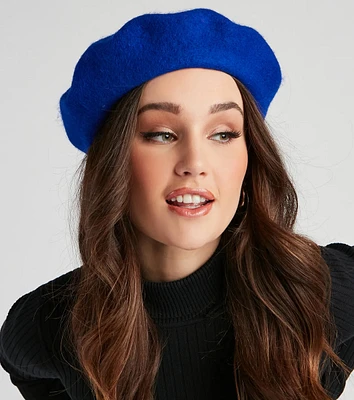 Simply Cute Faux Wool Beret