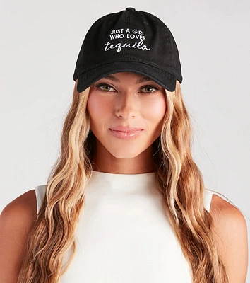 Just A Girl Who Loves Tequila Baseball Cap