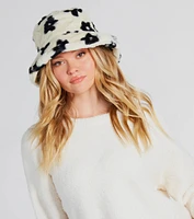 Trendy Find Floral Faux Fur Bucket Hat