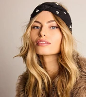 Chic Beauty Faux Pearl Head Wrap