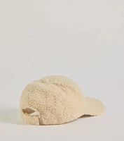 Toasty Vibes Faux Sherpa Baseball Cap