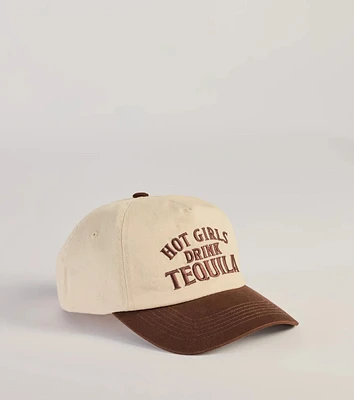 Hot Girls Drink Tequila Baseball Cap