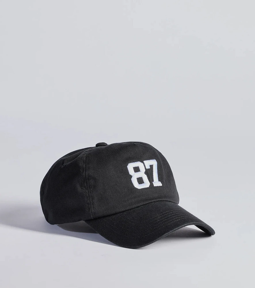 Sporty Chic 87 Script Baseball Cap