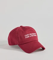 Can I Be Mean For A Second Script Baseball Cap