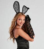 Sultry Chic Halloween Lace Gloves