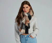 Feeling Chilly Brushed Plaid Scarf