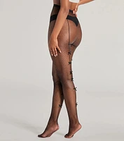 Flawless Sultry Bow Back Fishnet Tights