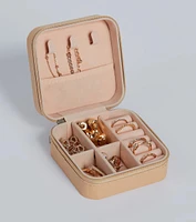 Sleek Mini Travel Jewelry Case