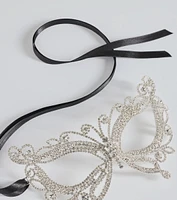 Rhinestone Butterfly Masquerade Mask