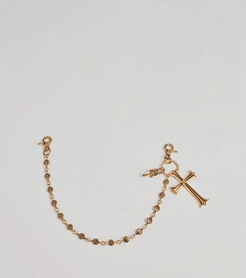 Blissful Radiance Cross Bag Charm