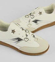 Six-Piece Dainty Heart Shoe Charms