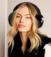 So Cozy Bow Detail Faux Fur Earmuffs