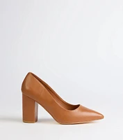 All Classy Block Heel Pumps