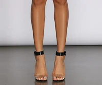 Lovely Lucite Block Heels