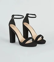 Essential Suede Platform Heels