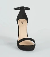 Essential Suede Platform Heels