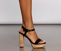 Summer Lovin' Cork Platform Heels