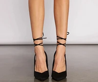 Wrapped Elegance Poiny Heels