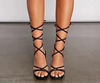 Strappy And Stunning Stiletto Heels