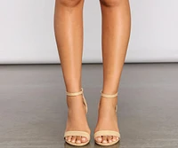 On Vacation Straw Block Heels