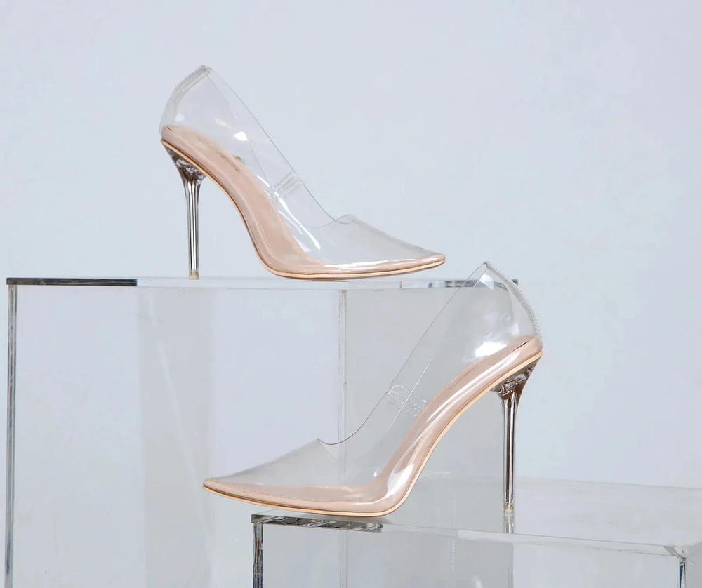 So Trendy Clear PVC Stiletto Pumps