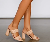 Picnic Please Braided Block Heels