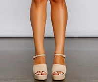 Stylish Affair Platform Block Heel