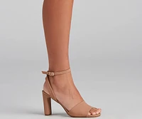 Business Or Pleasure Nubuck Block Heels