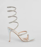 Fancy Feet Spiral Stiletto Heels