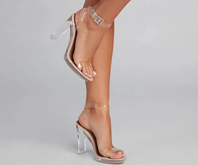 Daring Diva PVC Block Heels