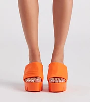 Trendy Girl Era Chunky Platform Mules