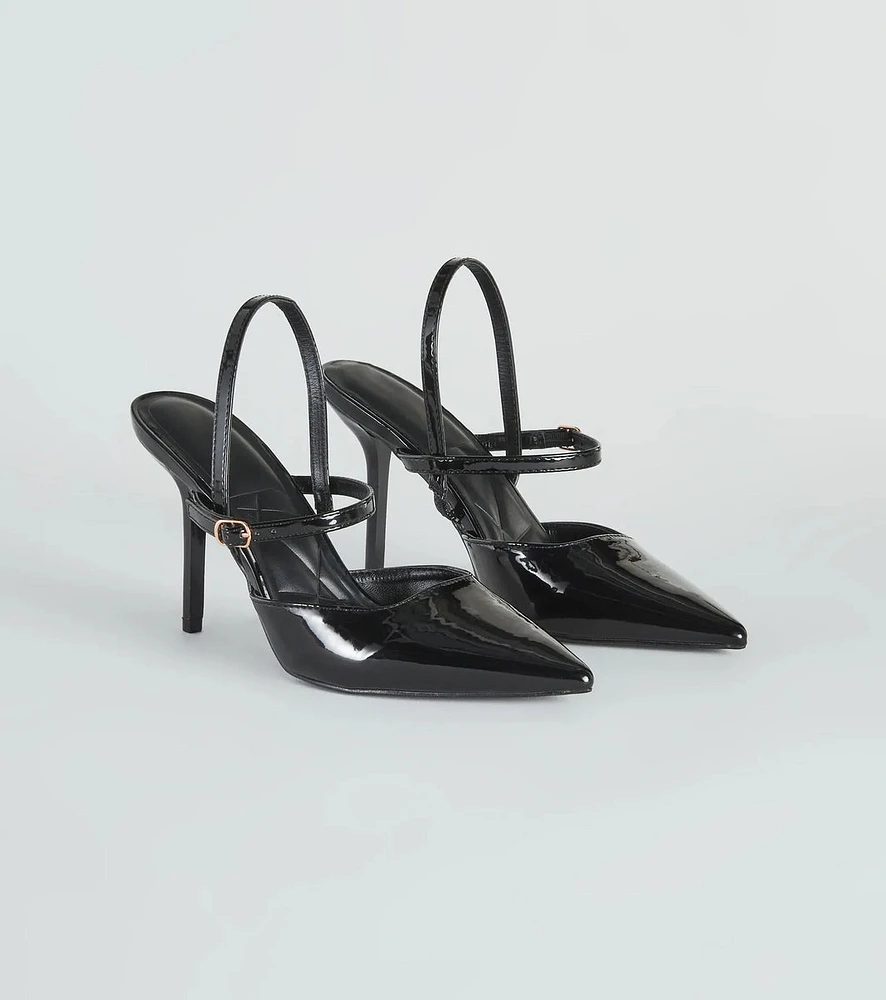 Posh Perfection Patent Faux Leather Pumps