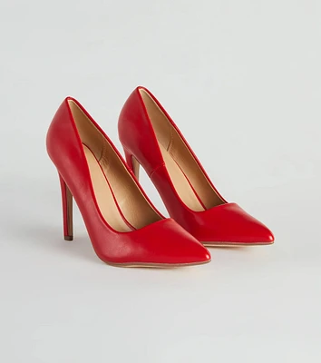 Chic Strides Pointed Stiletto Pumps