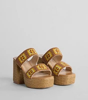 Summer Dream Crochet Espadrille Platform Sandals