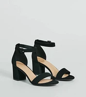 Classic Staple Nubuck Short-Block Heels