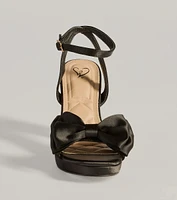 Icon Era Satin Bow Strap Platform Heels