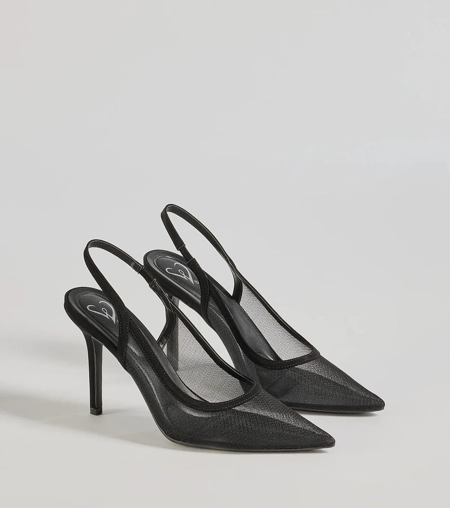 Make Your Mark Slingback Stiletto Heels