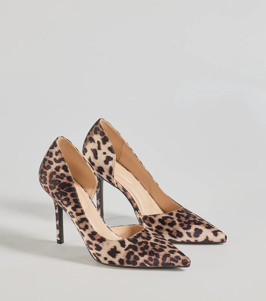 Roaring Glam Leopard Print Stiletto Pumps