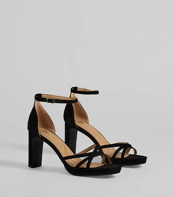 Elevated Strappy Block Heels