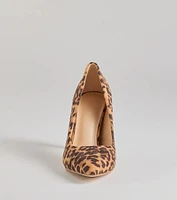 Spotted Chic Leopard Print Stiletto Pumps